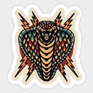 cobra thunder tattoo Sticker